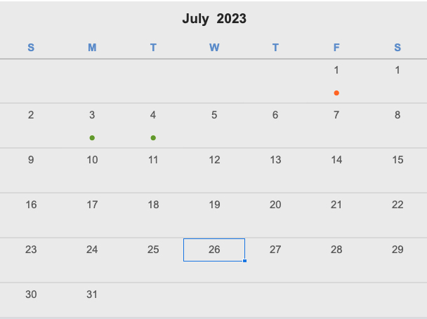 English Language School Academic Calendar LASC